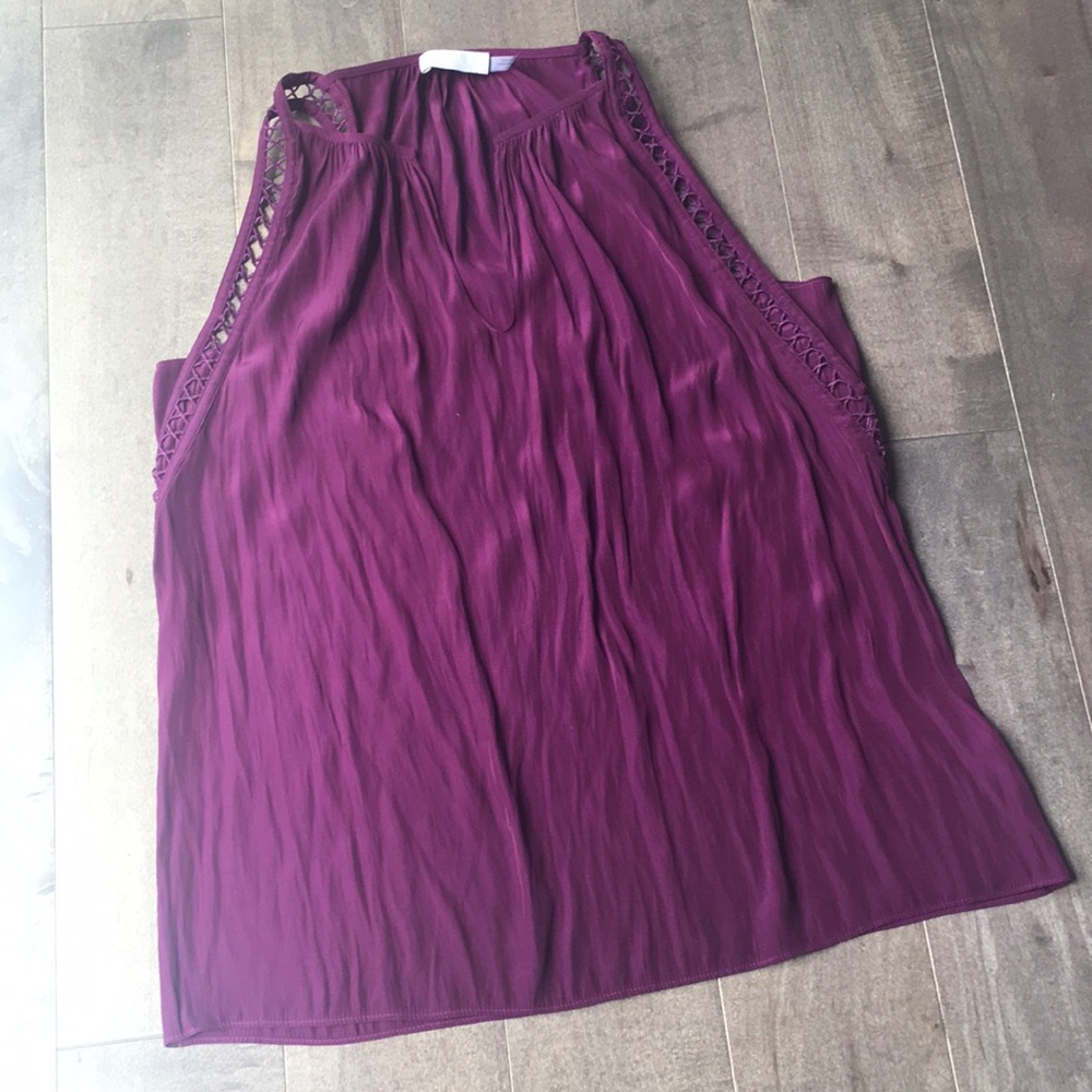 Ramy Brook plum tank 100% poly